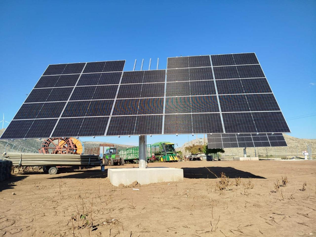 διαξονικό τράκερ στη Βοιωτία αγροφωτοβολταΪκά